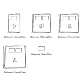 darrahopens Home & Garden > Bedding Cosy Club Quilt Cover Set Cotton Duvet Single Green Beige