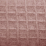 Darrahopens Home & Garden > Bedding Cotton Waffle Blanket Dusty Pink Queen