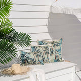 darrahopens Home & Garden > Bedding Cushion Cover-Coastal Fringe-Palm Trees Sage-45cm x 45cm