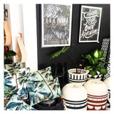 darrahopens Home & Garden > Bedding Cushion Cover-With Piping-Palm Trees Natural-45cm x 45cm