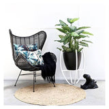 darrahopens Home & Garden > Bedding Cushion Cover-With Piping-Palm Trees Natural-45cm x 45cm