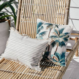 darrahopens Home & Garden > Bedding Cushion Cover-With Piping-Palm Trees Natural-45cm x 45cm