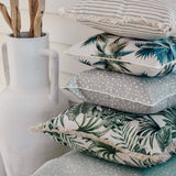 darrahopens Home & Garden > Bedding Cushion Cover-With Piping-Palm Trees Natural-45cm x 45cm