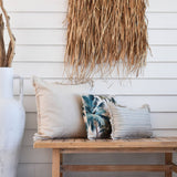 darrahopens Home & Garden > Bedding Cushion Cover-With Piping-Palm Trees Natural-45cm x 45cm