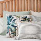darrahopens Home & Garden > Bedding Cushion Cover-With Piping-Palm Trees Natural-45cm x 45cm