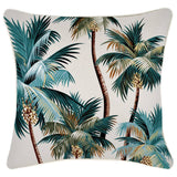 darrahopens Home & Garden > Bedding Cushion Cover-With Piping-Palm Trees Natural-45cm x 45cm