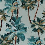 darrahopens Home & Garden > Bedding Cushion Cover-With Piping-Palm Trees Seafoam-60cm x 60cm