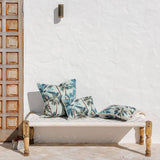 darrahopens Home & Garden > Bedding Cushion Cover-With Piping-Palm Trees Seafoam-60cm x 60cm
