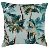 darrahopens Home & Garden > Bedding Cushion Cover-With Piping-Palm Trees Seafoam-60cm x 60cm