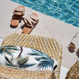 darrahopens Home & Garden > Bedding Cushion Cover-With Piping-Palm Trees White-45cm x 45cm