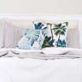 darrahopens Home & Garden > Bedding Cushion Cover-With Piping-Palm Trees White-45cm x 45cm