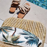 darrahopens Home & Garden > Bedding Cushion Cover-With Piping-Palm Trees White-45cm x 45cm