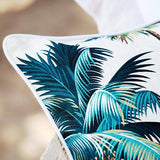 darrahopens Home & Garden > Bedding Cushion Cover-With Piping-Palm Trees White-45cm x 45cm