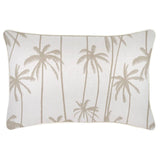 darrahopens Home & Garden > Bedding Cushion Cover-With Piping-Tall-Palms-Beige-35cm x 50cm