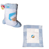 Darrahopens Home & Garden > Bedding Cute Bear Blue Coral Fleece Baby Blanket 75 x 90 cm