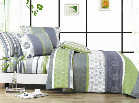 Darrahopens Home & Garden > Bedding Dexter Single Size Duvet Doona Quilt Cover Set