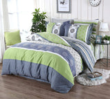 Darrahopens Home & Garden > Bedding Dexter Super King Size Duvet Doona Quilt Cover Set