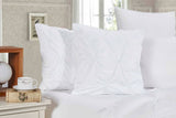 Darrahopens Home & Garden > Bedding Diamond Pintuck Premium Ultra Soft Cushion Covers 2-Pack - White