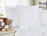 Darrahopens Home & Garden > Bedding Diamond Pintuck Premium Ultra Soft European Pillowcases 2-Pack - White