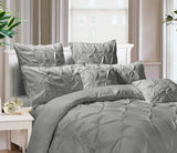 Darrahopens Home & Garden > Bedding Diamond Pintuck Premium Ultra Soft Standrad size Pillowcases 2-Pack - Grey