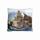 Darrahopens Home & Garden > Bedding Dragon Encounter Filled Square Cushion