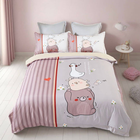 Darrahopens Home & Garden > Bedding Duck Kids Quilt Cover Set - Double Size