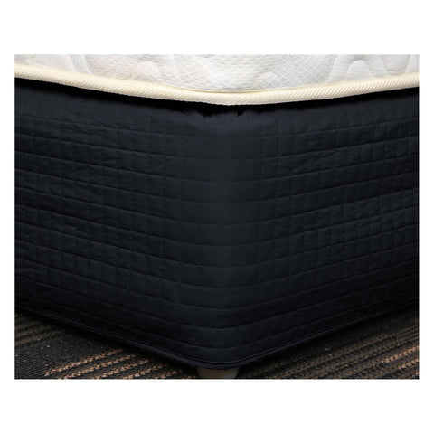 Darrahopens Home & Garden > Bedding Easy Fit Quilted Valance Black - Single