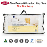 Darrahopens Home & Garden > Bedding Easyrest Cloud Support Microplush King Pillow 50 x 90 x 24 cm