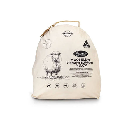 Darrahopens Home & Garden > Bedding Easyrest Wool Blend V Pillow in Fabric Bag