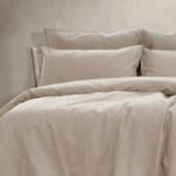 Darrahopens Home & Garden > Bedding Embre Linen Look Washed Cotton QUILT COVER SET - KING