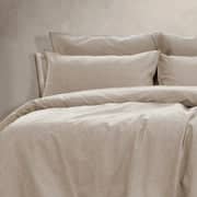 Darrahopens Home & Garden > Bedding Embre Linen Look Washed Cotton QUILT COVER SET - KING