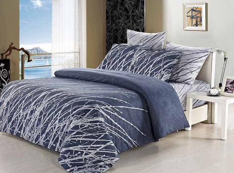 Darrahopens Home & Garden > Bedding Esha Super King Size Duvet Doona Quilt Cover Set