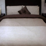 Darrahopens Home & Garden > Bedding Essentially Home Living Chocolate 3 Tone Quilt Cover Set + Fitted Sheet Double