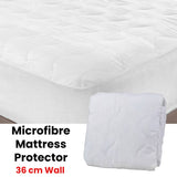 Darrahopens Home & Garden > Bedding Essentially Home Living Microfibre Quilted Fitted Mattress Protector - SINGLE