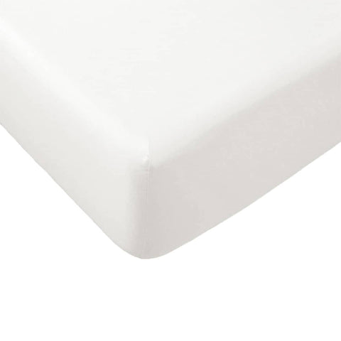 Darrahopens Home & Garden > Bedding Essentially Home Living Polyester Cotton Fitted Sheet 33cm Wall Double Ivory