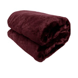 Darrahopens Home & Garden > Bedding Faux Mink Throw Rug Wine