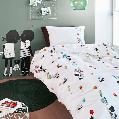 Darrahopens Home & Garden > Bedding Fiep Westendorp Feest Pastel Cotton Quilt Cover Set Single