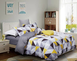 Darrahopens Home & Garden > Bedding Geometric King Size Duvet Doona Quilt Cover Set