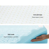 darrahopens Home & Garden > Bedding Giselle Bedding 11-zone Memory Foam Mattress Topper 8cm - Single