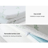 darrahopens Home & Garden > Bedding Giselle Bedding 11-zone Memory Foam Mattress Topper 8cm - Single