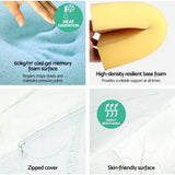 darrahopens Home & Garden > Bedding Giselle Bedding 2X Memory Foam Wedge Pillow Neck Back Support with Cover Waterproof Bamboo