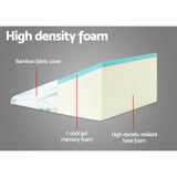 darrahopens Home & Garden > Bedding Giselle Bedding 2X Memory Foam Wedge Pillow Neck Back Support with Cover Waterproof Bamboo
