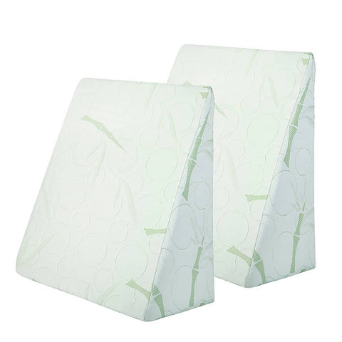darrahopens Home & Garden > Bedding Giselle Bedding 2X Memory Foam Wedge Pillow Neck Back Support with Cover Waterproof Bamboo