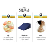 darrahopens Home & Garden > Bedding Giselle Bedding 2X Memory Foam Wedge Pillow Neck Back Support with Cover Waterproof Blue