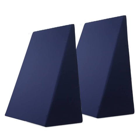 darrahopens Home & Garden > Bedding Giselle Bedding 2X Memory Foam Wedge Pillow Neck Back Support with Cover Waterproof Blue