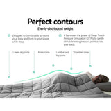 darrahopens Home & Garden > Bedding Giselle Bedding 7KG Microfibre Weighted Gravity Blanket Relaxing Calming Adult Light Grey