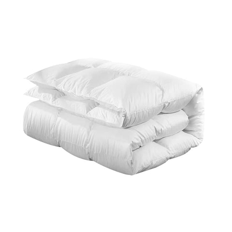 darrahopens Home & Garden > Bedding Giselle Bedding Duck Down Feather Quilt 500GSM King Size