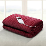 darrahopens Home & Garden > Bedding Giselle Bedding Electric Throw Blanket - Burgundy
