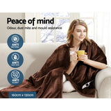 darrahopens Home & Garden > Bedding Giselle Bedding Electric Throw Blanket - Chocolate