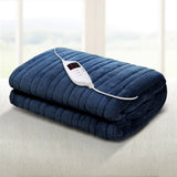 darrahopens Home & Garden > Bedding Giselle Bedding Electric Throw Blanket - Navy